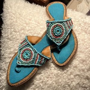 Beaded Boho St Barts Sandals